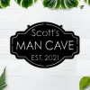 Personalized Metal Man Cave Sign, Man Cave Decor, Man Cave Metal Signs, Mancave Sign, Personalized Man Cave Sign Metal, Custom Man Cave Sign