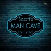 Personalized Metal Man Cave Sign, Man Cave Decor, Man Cave Metal Sign With Led Lightss, Mancave Sign, Personalized Man Cave Sign