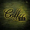 Coffee Bar Metal Wall Art With Led Light, Coffee Wall Decor, Metal Wall Decor, Home Decor, Coffee Bar Home Decor