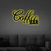 Coffee Bar Metal Wall Art With Led Lights, Coffee Wall Decor, Metal Wall Decor, Home Decor, Coffee Bar Home Decor, Metal Wall Art Words, Wall Art