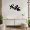 Coffee Bar Metal Wall Art With Led Light, Coffee Wall Decor, Metal Wall Decor, Home Decor, Coffee Bar Home Decor