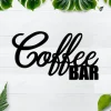 Coffee Bar Metal Wall Art, Coffee Wall Decor, Metal Wall Decor, Home Decor, Coffee Bar Home Decor, Metal Wall Art Words, Wall Art
