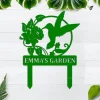 Personalized Garden Stake Metal Sign, Garden Stake Metal Sign, Personalized Garden Sign, Custom Garden Sign, Garden Name Metal Sign