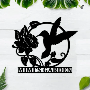 Personalized Garden Metal Art, Outdoor Metal Art, Garden Metal Art, Garden Sign, Outdoor Home Decor, Custom Garden Sign