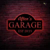 Personalized Garage Metal Art With Led Lights, Garage Wall Decor, Metal Wall Decor, Garage Decor, Personalized Home Decor,