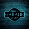 Personalized Garage Metal Art With Led Lights, Garage Wall Decor, Metal Wall Decor, Garage Decor, Personalized Home Decor,