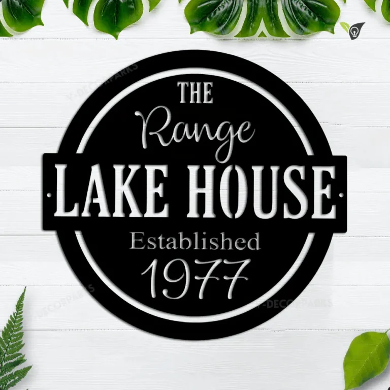 Personalized Lake House Metal Sign, Family Name Lake House Metal Sign, Lake House Decor, Lake House Sign, Lake House Metal Art