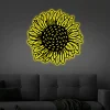 Sunflower Metal Wall Art With Led Lights, Sunflower For Wall, Sunflower Wall Art, Metal Wall Art, Kitchen Wall Decor, Housewarming Gift