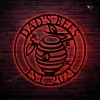 Personalized Metal Beehive Led Light Sign, Metal Bee Sign, Beekeeper Business, Metal Garden Sign, Farmer Apiarist, Garden Sign