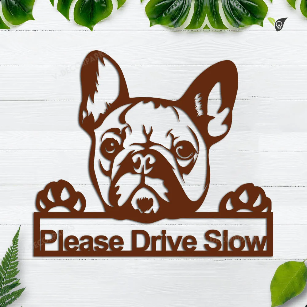 GCMSPDZ02852-19276-18inch.webp Personalized French Bulldog Metal Sign Art, Custom French Bulldog Metal Sign, French Bulldog Dog Gifts For Men, Dog Gift, Animal Gift