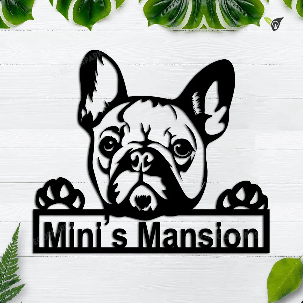 GCMSPDZ02852-24ch.webp Personalized French Bulldog Metal Sign Art, Custom French Bulldog Metal Sign, French Bulldog Dog Gifts For Men, Dog Gift, Animal Gift