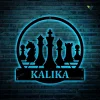 Personalized Chess Monogram Metal Sign With Led Lights Art, Custom Chess Metal Wall Art, Chess Antler Decor, Housewarming Outdoor Metal Sign