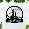 Personalized Fishing Father And Son Monogram Metal Sign Art, Custom Fishing Father & Son Metal Sign, Fishing Gifts For Me, Father's Day Gift