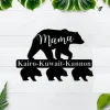 Mama Bear Metal Sign, Personalized Mother's Day Gift, Bear Cubs Sign, Custom Mother's Day Sign, Gift For Mom, Gift From Kids, Kitchen Decor