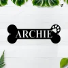 Custom Dog Name Sign, Personalized Dog Bones. Custom Dog Bones, Custom Metal Dog Bones, Personalized Metal Dog Bones Dog House Signs, Metal