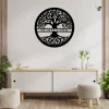 Tree Of Life With Personalized Name Metal Sign With Led Lights - Custom Family Name Monogram