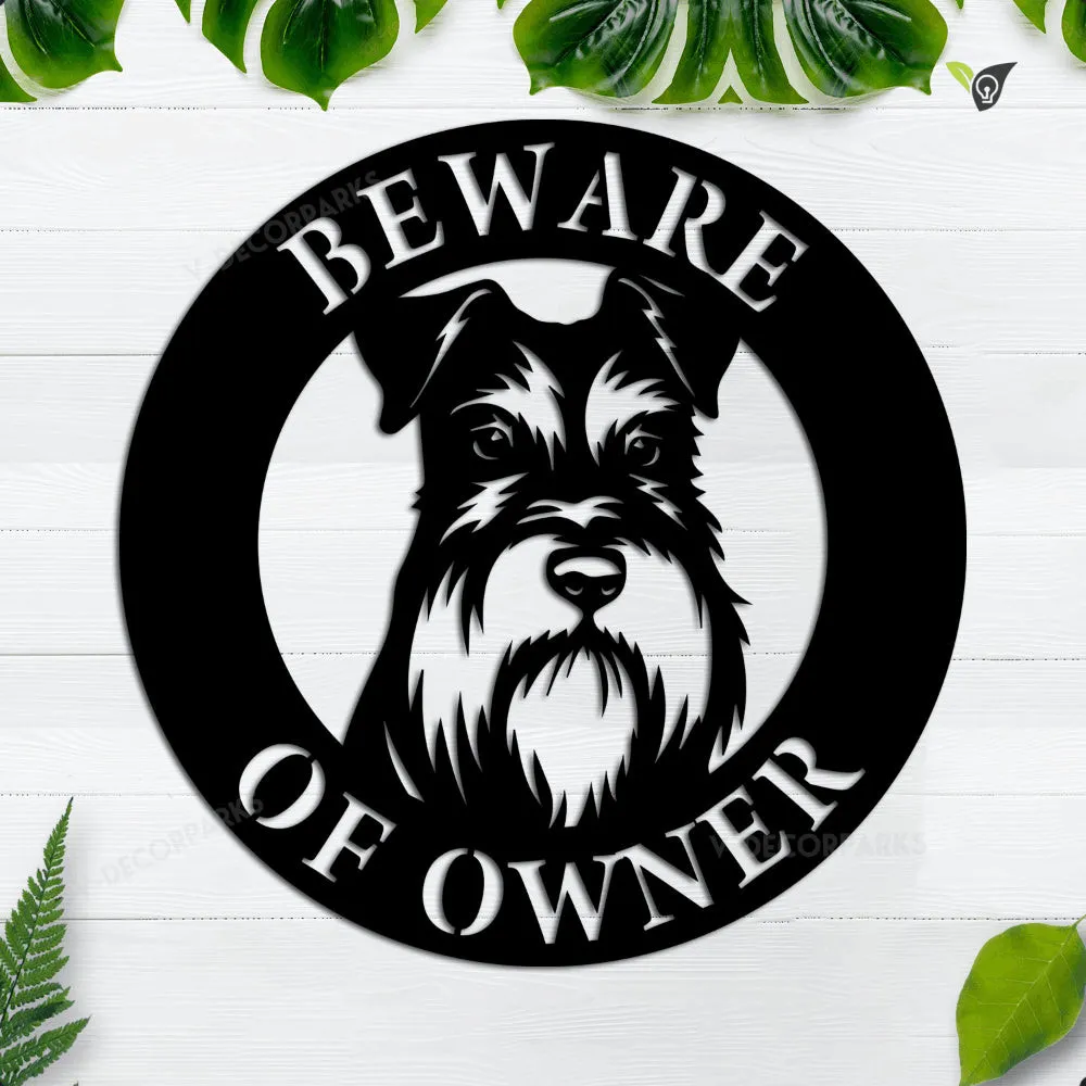 GCMSPDZ05648-18ch.webp Schnauzer Dog Sign, Dog House, Family Dog, Entrance Sign, Wall Decor, Plasma Cut Steel Sign, Custom Sign, Welcome Sign, Personalized