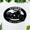 Motorcycle Sign Personalized, Steel Art, Metal Sign, Motor Sign, Custom Metal Sign, Ride Sign, Workshop, Man Cave Sign