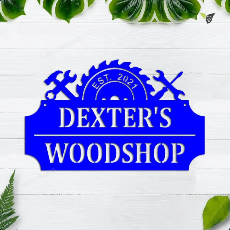 Personalized Workshop Metal Sign, Metal Workshop Sign, Custom Workshop Sign, Fathers Day Gift, Dad's Workshop Sign, Dad's Cabin Metal