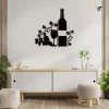 Custom Wine Metal Sign With Led Lights, Wine Decor, Dining Decor, Wine Lover, Metal Wall Decor, Wall Hanging, Metal Wall Art