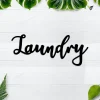 Laundry Sign, Laundry Metal Word Art, Laundry Room Decor, Farmhouse Decor, Washroom Sign, Metal Wall Art, Laundry Wall Art