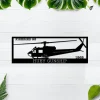 Uh-1 Huey Gunship, Us Army, Firebird 99 Metal Sign, Cut Metal Sign Wall Decor