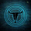 Personalised Cow Skull Metal Sign With Led Lights, Smokehouse Personalised Laser Cut Sign, Laser Cut Metal Smokehouse Sign