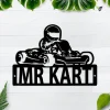 Go Kart Custom Name Sign, Go Kart Sign, Go Cart Sign, Kart, Cart, Go Cart, Sports Sign, Custom Metal Sign, Metal Sign, Racing Sign, Karting