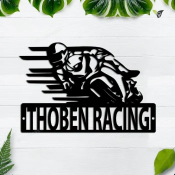 Motorcycle Racing Custom Name Metal Sign, Motorcycle, Moto Gp Sign, Motorcyclist, Fathers Day, Mothers Day, Dad, Birthday, Custom Metal