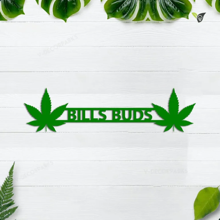 Custom Bud Shop Sign, Weed Sign, Marijuana Leaf Wall Decor, Marijuana Dispensary Sign, Cannabis Wall Art, Stoner Gift
