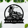 Train Metal Sign, Custom Train Sign, Personalized Train Sign, Railroad Sign, Railway Sign, Train Room, Train Decor, Train Name Sign