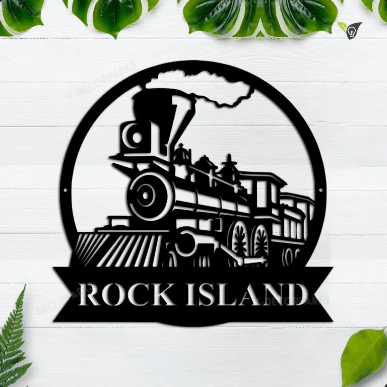 Train Metal Sign, Custom Train Sign, Personalized Train Sign, Railroad Sign, Railway Sign, Train Room, Train Decor, Train Name Sign