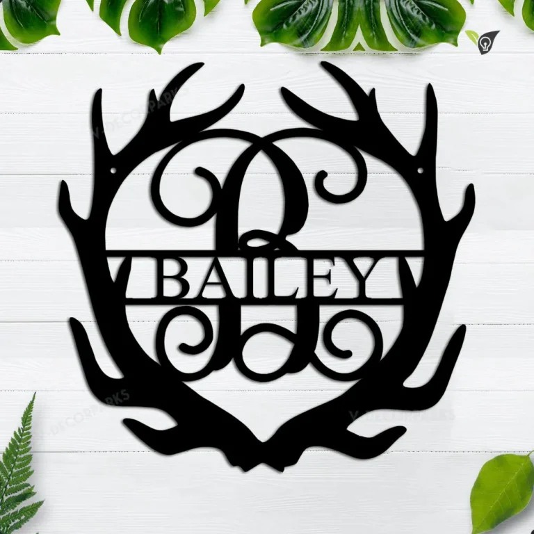 Antler Monogram Sign, Custom Monogram, Deer Antler Monogram, Personalized Sign, Monogram Wall Hanging, Camp Decor, Monogram Wedding Gift