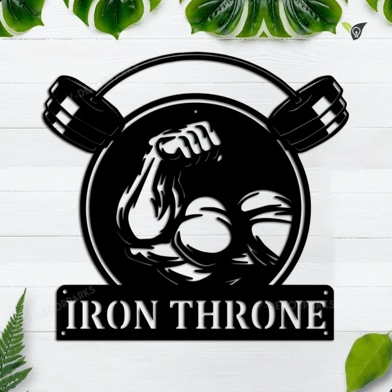 Custom Gym Metal Wall Art, Personalized Gym Name Sign Decoration For Room, Gym Metal Wall Home Decor, Custom Gym For Room, Gym Lover, Gym