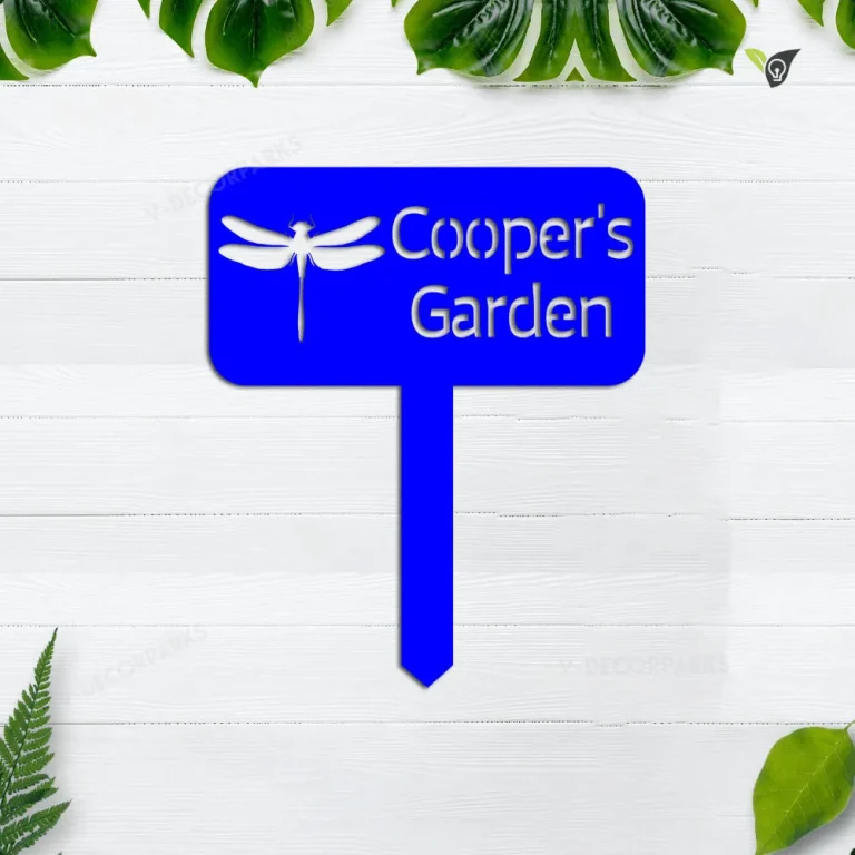 Custom Garden Sign, Garden Sign With Led Lights, Personalized Garden Sign, Garden, Garden Stake, Garden Art, Metal Yard Art