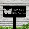 Custom Garden Sign, Garden Sign With Led Lights, Personalized Garden Sign, Garden, Garden Stake, Garden Art, Metal Yard Art