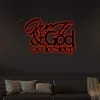 Give It To God Metal Led Lights Sign, Give It To God Cut Metal Sign, Christian Bedroom Wall Art