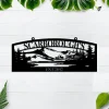 Custom Deer Hunting Hunter Metal Art, Custom Outdoor Farm Metal Sign, Cabin, Lodge, Camp, Deer Metal Wall Decor
