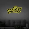 Give Thanks Led Lights Sign Monogram Wall Art Bible Verse Wall Art Decor Bible Verse Sign Christian Gifts Religious Gift Home Decor