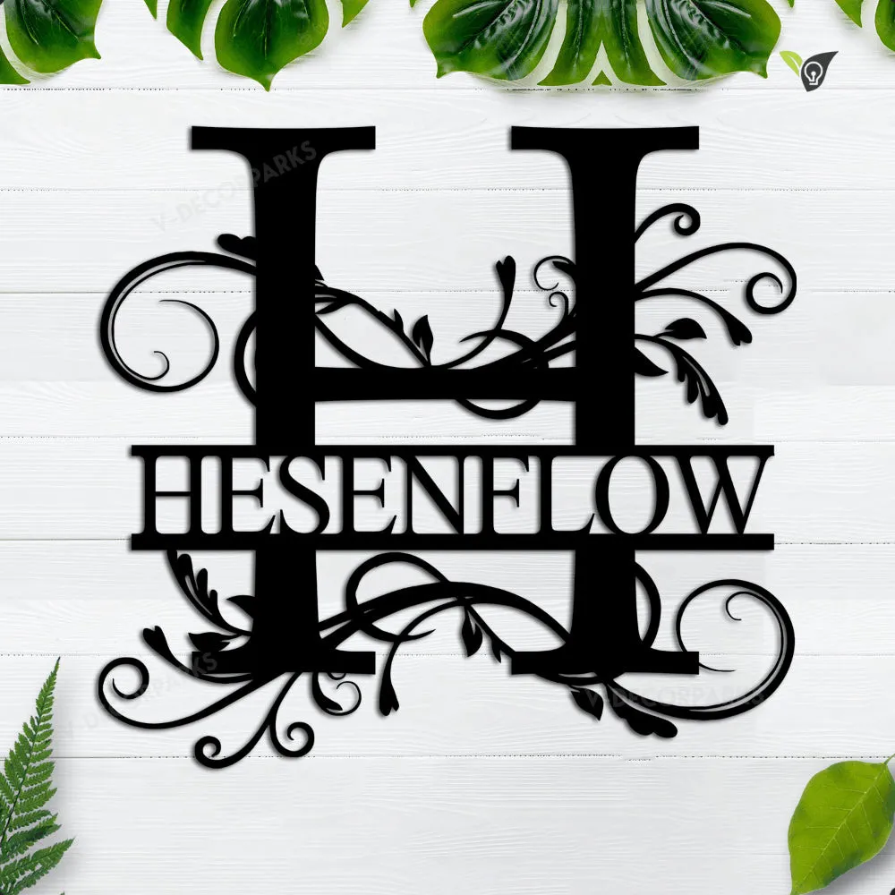 GPA6775248552120-4276-22inch-1.webp Personalized Family Name Metal Monogram Sign, Housewarming Gift, Metal Monogram Sign, Door Hanger, Last Name Sign, Initial Letter Name Metal Wall Art, Wedding Gift