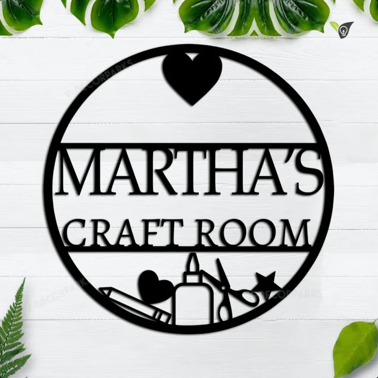 Custom Craft Room Metal Sign, Personalized Sign, Creative Room Sign,gift For Her, Gift For Mom, Metal Craft Room Sign, Crafting Sign
