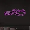 Custom Infinity Heart Valentines Day Metal Sign With Led Lights, Custom Home Decor Gift, Valentine Gift, Anniversaries