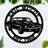 Personalized Name Garage Metal Sign, Custom Plaque Wall Art, Housewarming Est Year, Man Cave, Dad's Gift, Mechanic Workshop Car Pickup
