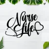 Nurse Life Metal Sign, Nurse Metal Wall Art, Hospital Office Metal Sign