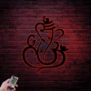 Ganesha Led Lights, Metal Wall Art, Abstract, Metal Wall Hanging Art, Lord Ganesh, Metal Wall Sculpture, Housewarming Gift