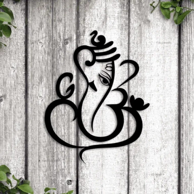 Ganesha Led Lights, Metal Wall Art, Abstract, Metal Wall Hanging Art, Lord Ganesh, Metal Wall Sculpture, Housewarming Gift