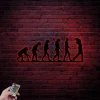 Golf Evolution Metal Sign With Led Lights, Funny Golf Sign, Metal Man Cave Sign Decor, Funny Golf Decor, Golfer Golf Gift, Funny Golf Wall Art