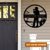 Personalized Male Golf Monogram Cut Metal Sign, Custom Golf Wall Art For Golf Lovers, Outdoor Decor