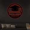 Graduation Metal Sign With Led Lights, - Monogram - Graduation Gift - Metal Home Decor - Metal Yard Art - Laser Cut Metal Sign, Class Of 2022