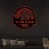 Great Outdoor Beaver Decor With Led Lights, Beaver Sign, Camp Sign, Christmas Gift For Him, Metal Name Sign, Fathers Day